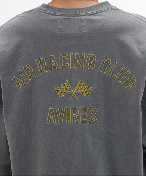 AVIREX（アヴィレックス）の「《A.A.R.C》FADED EMB. L/S T-SHIRT / フェード 長袖Tシャツ / AVIREX / アヴィレックス（Tシャツ/カットソー・メンズ・オフホワイト/チャコール・XX-LARGE/X-LARGE/MEDIUM/LARGE）」の6枚目の写真