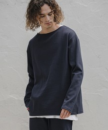 mlt5834- Karze Span Narrow Boat Neck Tee カルゼボートネックカットソー(A77926cmb)