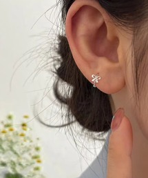 【TUNE】ミニリボンフープピアス
