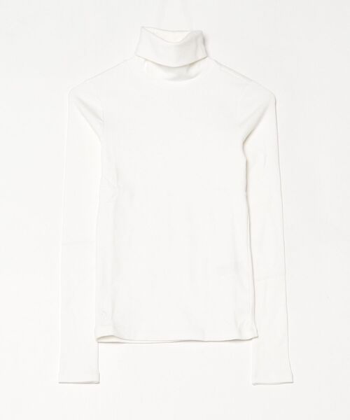 POLO RALPH LAUREN(ポロ ラルフ ローレン)の「ストレッチコットン リブ タートルネック(Tシャツ/カットソー・レディース・ホワイト・XS/M/S)」の5枚目の写真