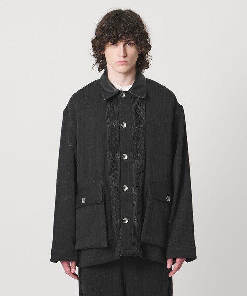 Pheeta（フィータ）の「＜Pheeta＞Daniel カバーオール BLACK ‐UNISEX‐ / 016CMen-JK1D（カバーオール・メンズ・ブラック・1/2）」の8枚目の写真