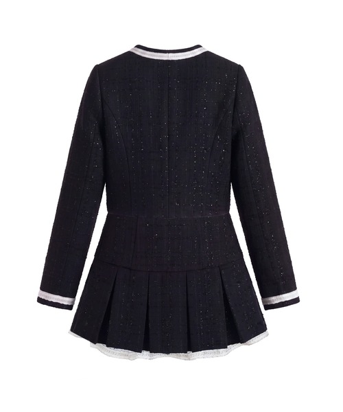 Rose Muse（ロゼミューズ）の「Tweed jacket&mini sk set（セットアップ・レディース・ブラック/アイボリー・MEDIUM/SMALL）」の15枚目の写真