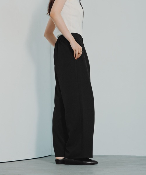 LEPSIM(レプシィム)の「ワイドストレートパンツ 1047007(その他パンツ・レディース・ブラック/チャコールグレー/ブラウン系その他・FREE)」の5枚目の写真