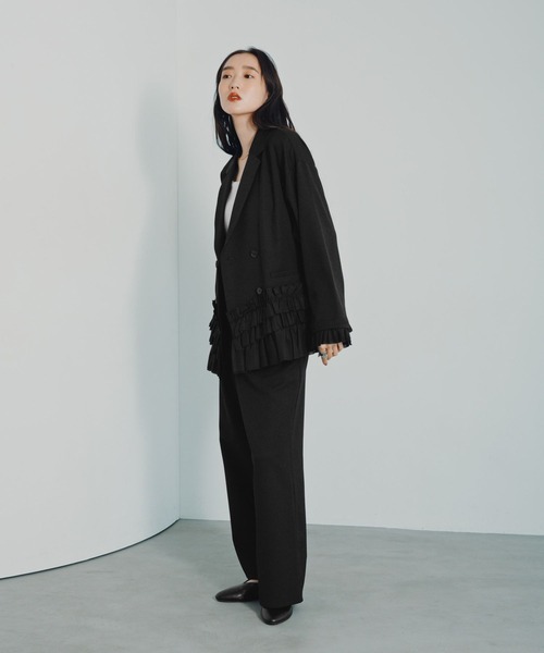 LEPSIM(レプシィム)の「ワイドストレートパンツ 1047007(その他パンツ・レディース・ブラック/チャコールグレー/ブラウン系その他・FREE)」の8枚目の写真