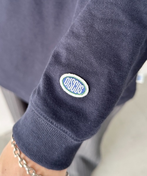 DISCUS ATHLETIC(ディスカス アスレチック)の「DISCUS ATHLETIC(ディスカス アスレチック)/クルーネック ロンT カットソー USAコットン(Tシャツ/カットソー・レディース・ホワイト/ブラック/ダークグリーン/グレイッシュベージュ/ネイビー・XL/M/L)」の19枚目の写真