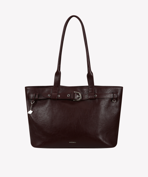 MYSHELL（マイシェル）の「[キーリングSET2]ストラップ ショッパーバッグ_35022SH(2color)（ショルダーバッグ・レディース・ダークブラウン/ブラック・FREE）」の4枚目の写真