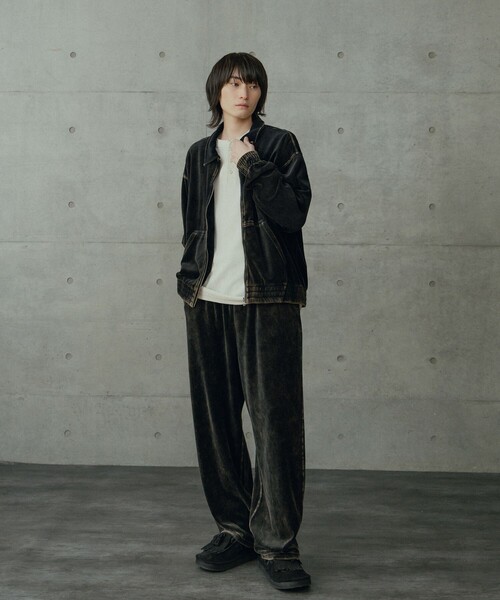 RATTLE TRAP(ラトルトラップ)の「コットンベロアパウダー加工トラックパンツ(その他パンツ・メンズ・ブラック・M)」の11枚目の写真
