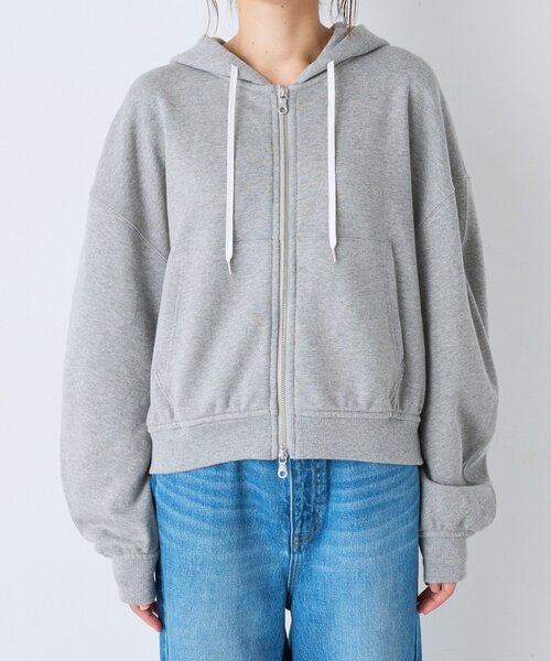 RIVE DROITE(リヴドロワ)の「【セットアップ対応可】カーブスリーブZIPフーディ(秋服/冬服)(パーカー・レディース・グレー/ホワイト系その他・FREE)」の21枚目の写真