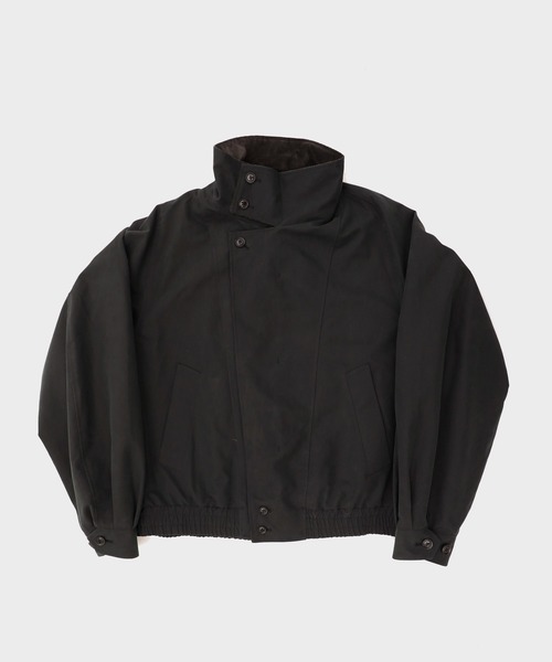 IRENISA(イレニサ)の「【irenisa/イレニサ】別注STAND COLLAR ZIP BLOUSON(ブルゾン・メンズ・ベージュ/ダークグレー・3/2)」の4枚目の写真
