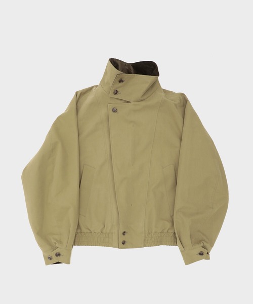 IRENISA(イレニサ)の「【irenisa/イレニサ】別注STAND COLLAR ZIP BLOUSON(ブルゾン・メンズ・ベージュ/ダークグレー・3/2)」の13枚目の写真