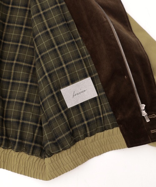 IRENISA(イレニサ)の「【irenisa/イレニサ】別注STAND COLLAR ZIP BLOUSON(ブルゾン・メンズ・ベージュ/ダークグレー・3/2)」の18枚目の写真