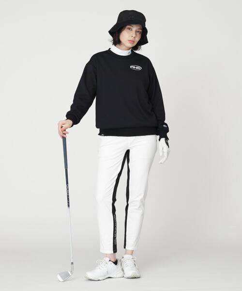 PING（ピン）の「［PING APPAREL］［吸水速乾・UVケア］10カラーMr.PINGダンシングロゴクルーネックプルオーバー (LADIES)（スウェット・レディース・ワイン/レッド/オレンジ/グリーン/シルバー/ブラウン/ゴールド/ホワイト/ブルー/ブラック・L/LL/S/M）」の13枚目の写真