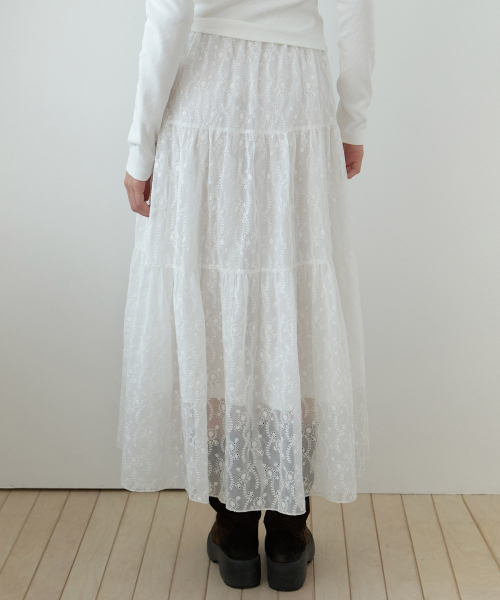 RE_L（リエル）の「エロウェン レーススカート（ホワイト）（スカート・レディース・その他・SMALL/MEDIUM）」の4枚目の写真