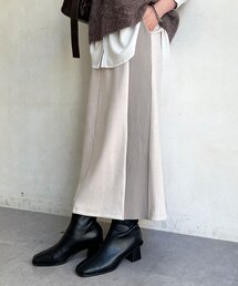 スエードリブスカート