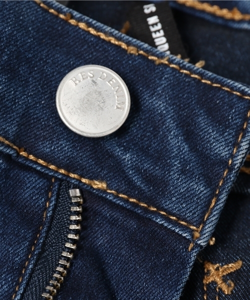 RES DENIM（レスデニム）の「RES DENIM(レスデニム)スキニーパンツTRASHQUEEN SKINNYインディゴストレッチ（デニムパンツ・レディース・インディゴブルー・24inch/25inch）」の14枚目の写真