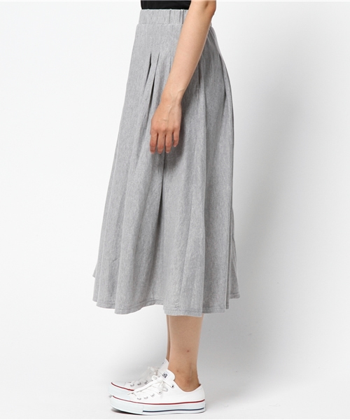 LBC（エルビーシー）の「om コットンロングスカート（スカート・レディース・アッシュグレー/ブラック/オリーブ・LARGE/MEDIUM）」の5枚目の写真