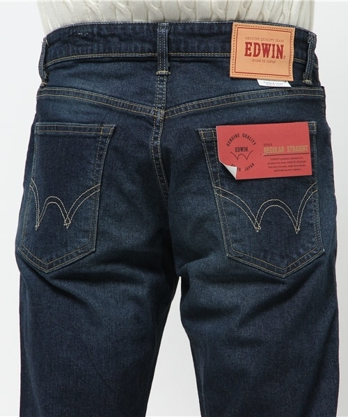 EDWIN(エドウィン)の「【EDWIN】E STANDARD レギュラーストレート アンティークウォッシュ(デニムパンツ・メンズ・インディゴブルー・31inch/32inch/36inch)」の13枚目の写真