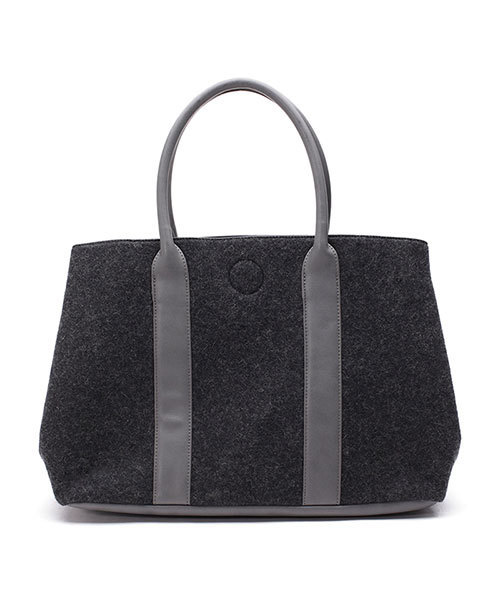 NANO universe（ナノユニバース）の「ウールトート（トートバッグ・レディース・ネイビー/ライトグレー/グレー・FREE）」の4枚目の写真