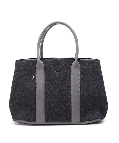 NANO universe（ナノユニバース）の「ウールトート（トートバッグ・レディース・ネイビー/ライトグレー/グレー・FREE）」の6枚目の写真