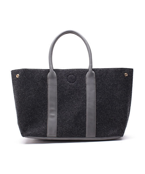 NANO universe（ナノユニバース）の「ウールトート（トートバッグ・レディース・ネイビー/ライトグレー/グレー・FREE）」の8枚目の写真