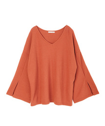 Luz Llena (philter) | [made in Japan][ウール混]スリットスリーブ・ニットソートップス(Tシャツ/カットソー)