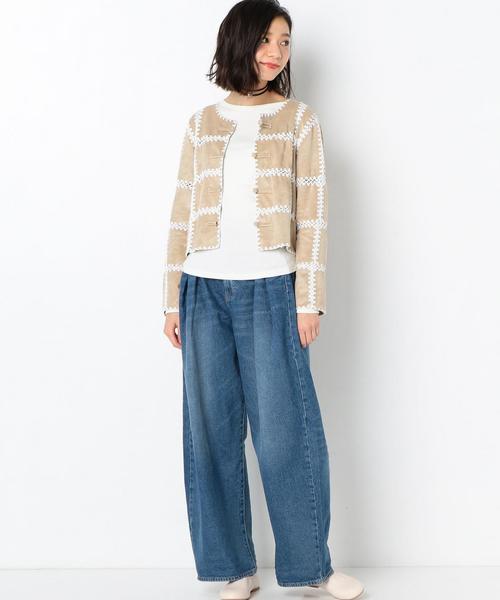 Another Edition（アナザーエディション）の「AEFC ｶｷﾞﾊﾞﾘ PATCHWORK JK ◆（その他アウター・レディース・ライトグレー/ベージュ・FREE）」の8枚目の写真