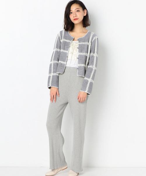 Another Edition（アナザーエディション）の「AEFC ｶｷﾞﾊﾞﾘ PATCHWORK JK ◆（その他アウター・レディース・ライトグレー/ベージュ・FREE）」の4枚目の写真