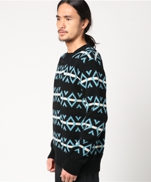 ラフシモンズAW2008-2009 ボーダーニット RAF SIMONS（ラフシモンズ）ニット・セーター 白 サイズ:L