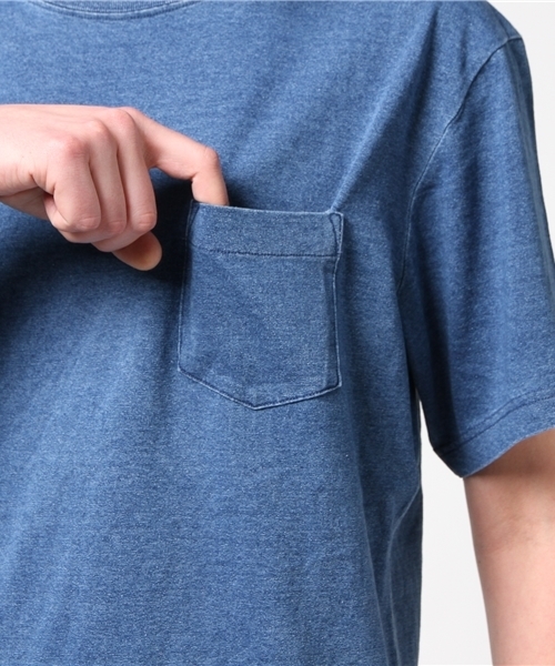 STUDIOUS(ステュディオス)の「【UNITED ATHLE】5.3ozインディゴポケットTシャツ (Tシャツ/カットソー・メンズ・サックスブルー/ブルー・SMALL/MEDIUM/LARGE)」の6枚目の写真