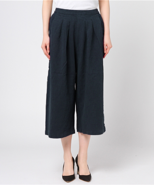 LBC（エルビーシー）の「綿麻楊柳ラインパンツ         （その他パンツ・レディース・ネイビー/ベージュ・LARGE/MEDIUM）」の7枚目の写真