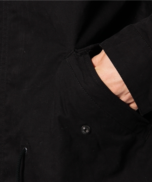 Lui's（ルイス）の「ファーﾓｯｽﾞｺｰﾄ（モッズコート・メンズ・ブラック/カーキ・SMALL/LARGE/MEDIUM）」の10枚目の写真