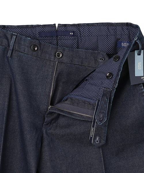 【試着のみ未使用品】インコテックス ネイビースラックス INCOTEX INCOTEX（インコテックス）INCOTEX SLACKS（インコテックス