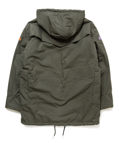 rehacer(レアセル)の「rehacer : Boa Trench Coat(ミリタリージャケット・メンズ・キャメル/ブラック/カーキ・SMALL/LARGE/MEDIUM)」の7枚目の写真