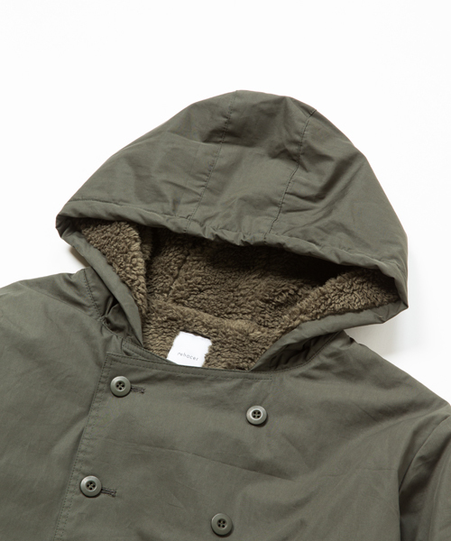 rehacer(レアセル)の「rehacer : Boa Trench Coat(ミリタリージャケット・メンズ・キャメル/ブラック/カーキ・SMALL/LARGE/MEDIUM)」の8枚目の写真