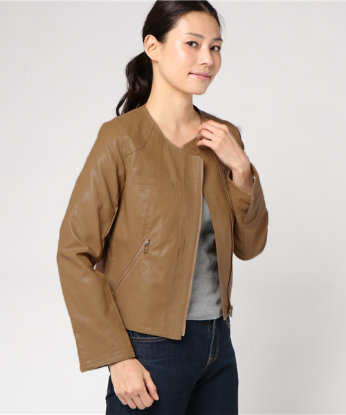 フリルレザージャケット フリルリボンライダースジャケット（Ladies） – Shirley Temple Online