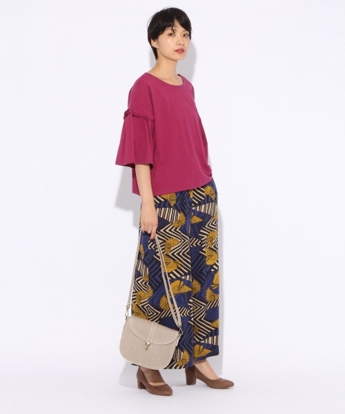 niko and...（ニコアンド）の「トライバルプリントパンツ【niko and ...】（その他パンツ・レディース・レッド/ブラック/マスタード・3/4）」の6枚目の写真