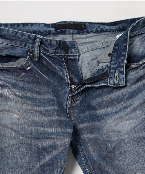 FUGA（フーガ）の「ストレッチ箔加工デニムパンツ（デニムパンツ・メンズ・ブラック/ブルー・S/M/L）」の9枚目の写真
