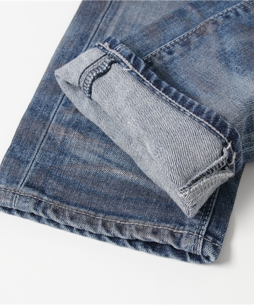 FUGA（フーガ）の「ストレッチ箔加工デニムパンツ（デニムパンツ・メンズ・ブラック/ブルー・S/M/L）」の7枚目の写真