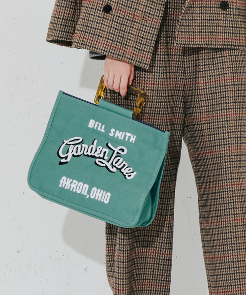 UR SELECT(ユーアールセレクト)の「ユニフォーム刺繍トート(ハンドバッグ・レディース・ホワイト/ブラウン/レッド/グリーン・FREE)」の4枚目の写真