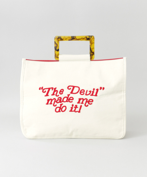 UR SELECT(ユーアールセレクト)の「ユニフォーム刺繍トート(ハンドバッグ・レディース・ホワイト/ブラウン/レッド/グリーン・FREE)」の20枚目の写真