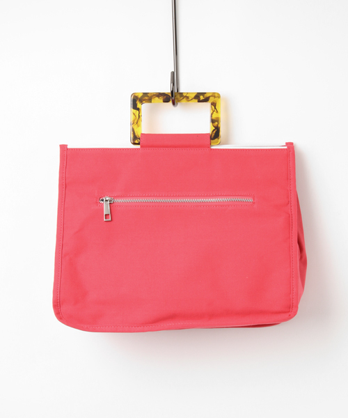 UR SELECT(ユーアールセレクト)の「ユニフォーム刺繍トート(ハンドバッグ・レディース・ホワイト/ブラウン/レッド/グリーン・FREE)」の5枚目の写真