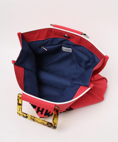 UR SELECT(ユーアールセレクト)の「ユニフォーム刺繍トート(ハンドバッグ・レディース・ホワイト/ブラウン/レッド/グリーン・FREE)」の10枚目の写真