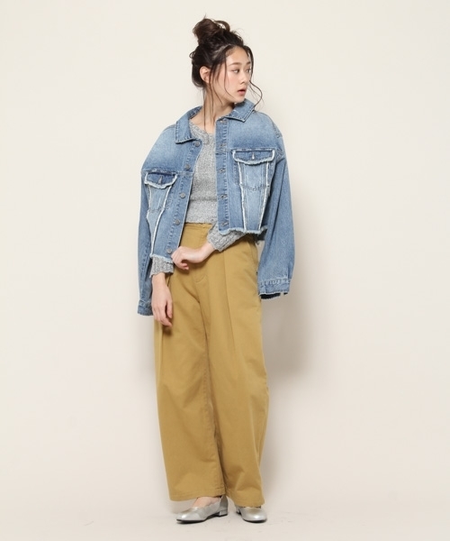 PAGEBOY(ページボーイ)の「チノワイドパンツ(チノパンツ・レディース・ベージュ/カーキ/マスタード・SMALL/MEDIUM)」の14枚目の写真