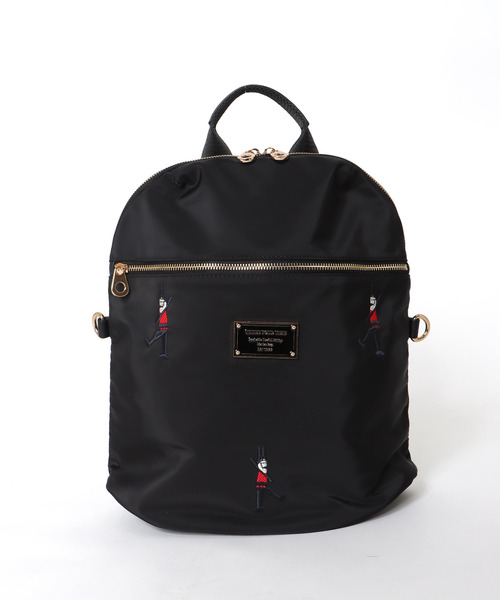 Three Four Time(スリーフォータイム)の「ショルダーポーチ付き刺繍4WAYリュック(バックパック/リュック・レディース・ブラック/その他/チェック・FREE)」の20枚目の写真