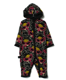 ヒステリックミニ　防寒ロンパース　リバーシブル HYSTERIC MINI（ヒステリックミニ）の「BABY in swarms DEVILKIN “つの