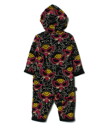 ヒステリックミニ　防寒ロンパース　リバーシブル HYSTERIC MINI（ヒステリックミニ）の「BABY in swarms DEVILKIN “つの