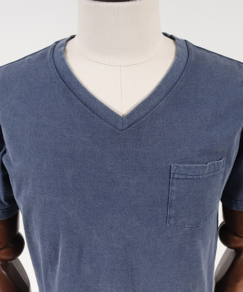 felkod(フィルコッド)の「mt4774-Vintage Like Firm Short Sleeve Pocket V Neck Tee Tシャツ(Tシャツ/カットソー・メンズ・ブラック/ネイビー/ライトグレー・L/M/S)」の9枚目の写真
