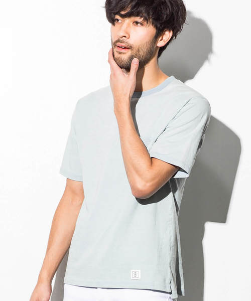 AZ by junhashimoto(エーゼイ バイ ジュンハシモト)の「AZ by junhashimoto(エーゼイ バイ ジュンハシモト)ポケット付インディゴ染めTシャツ(Tシャツ/カットソー・メンズ・ブルー/サックスブルー・LARGE/MEDIUM/SMALL/X-LARGE)」の2枚目の写真