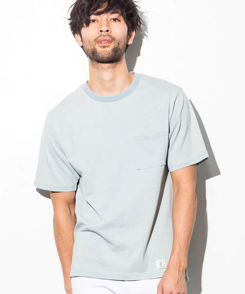 AZ by junhashimoto(エーゼイ バイ ジュンハシモト)の「AZ by junhashimoto(エーゼイ バイ ジュンハシモト)ポケット付インディゴ染めTシャツ(Tシャツ/カットソー・メンズ・ブルー/サックスブルー・LARGE/MEDIUM/SMALL/X-LARGE)」の7枚目の写真