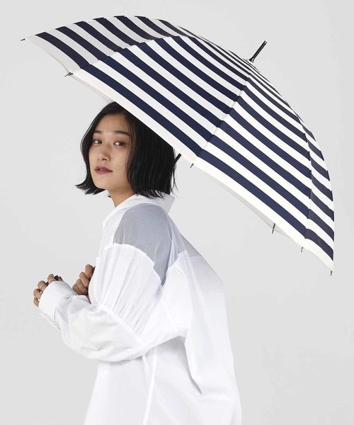 Wpc.(ダブルピーシー)の「「濡らさない傘」アンヌレラ unnurella long(長傘)」|ホワイト×ブルー